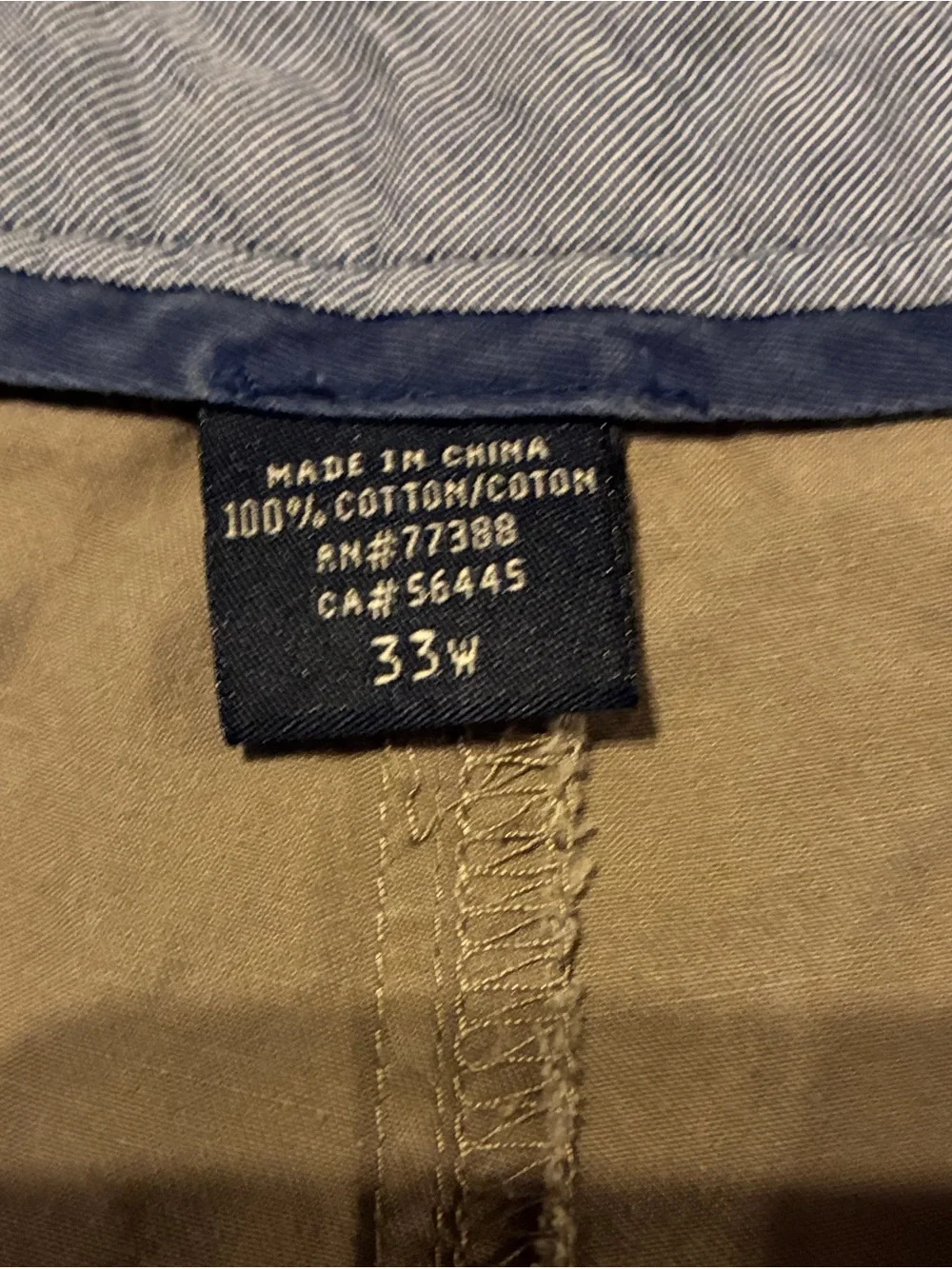 J. Crew Men's Flat-Front Chino Shorts in Tan/Gray